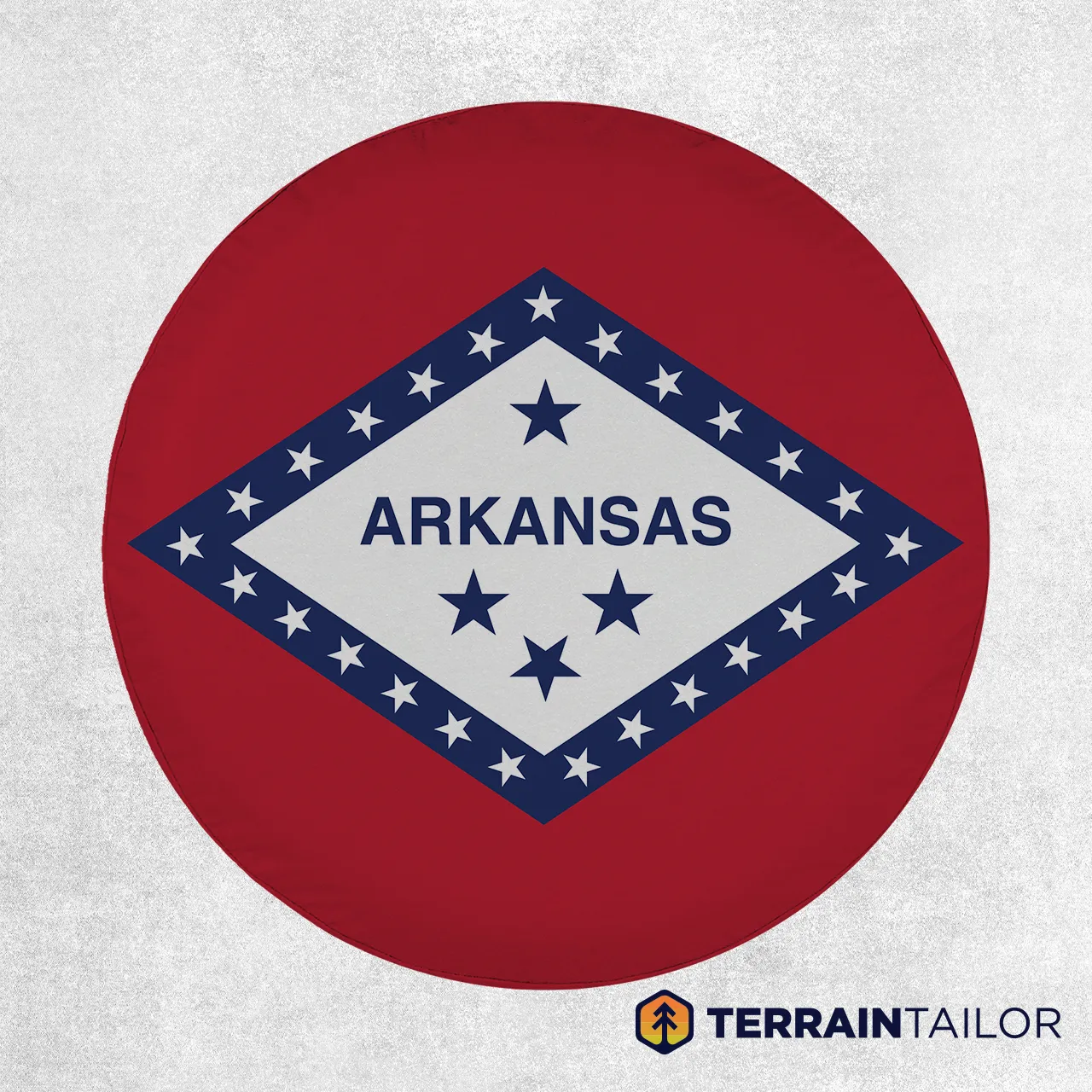 Arkansas State Flag Spare Tire Cover
