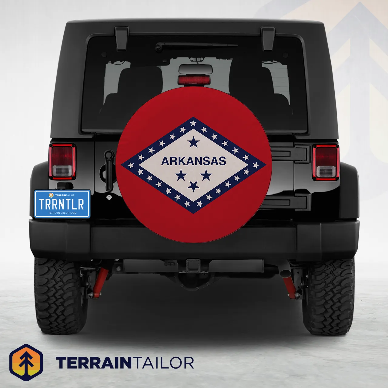 Arkansas State Flag Spare Tire Cover