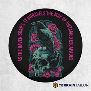 As the Raven Soars Spare Tire Cover