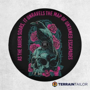 As the Raven Soars Spare Tire Cover