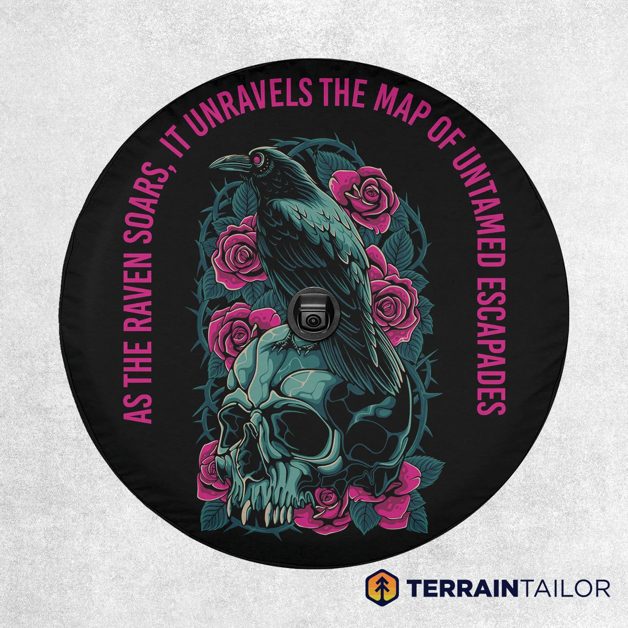 As the Raven Soars Spare Tire Cover