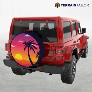 Sunset Palm Beach Spare Tire Cover
