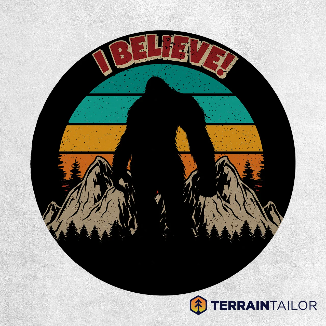 “I Believe” Bigfoot Spare Tire Cover