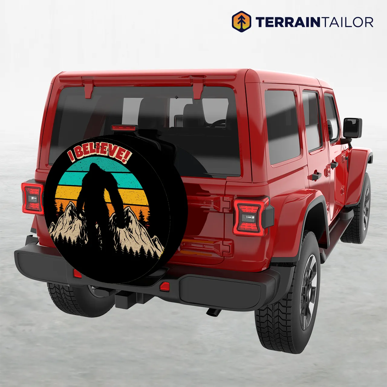 “I Believe” Bigfoot Spare Tire Cover
