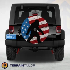 Patriotic Bigfoot Tire Cover