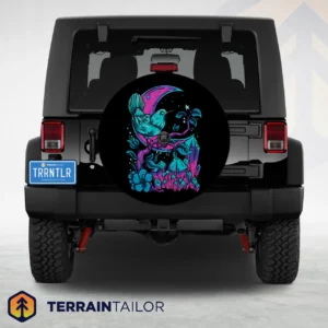 Bird Under the Moon Spare Tire Cover