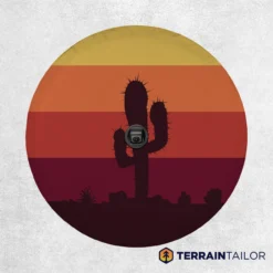 Desert Cactus Sunset Spare Tire Cover