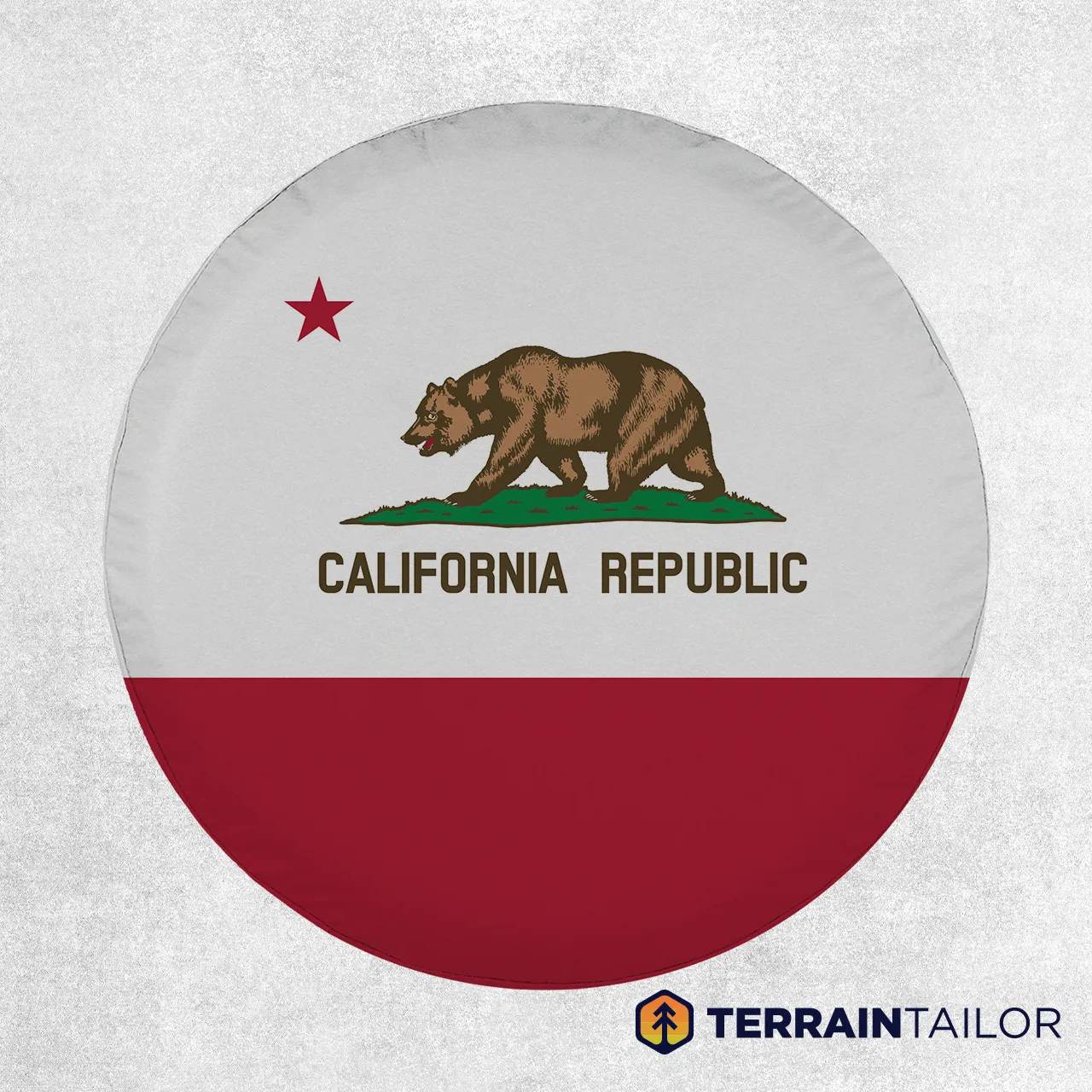 California State Flag Spare Tire Cover