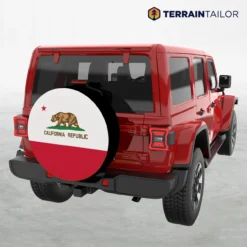 California State Flag Spare Tire Cover