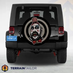 Captain Spaulding–Style Horror Clown Spare Tire Cover