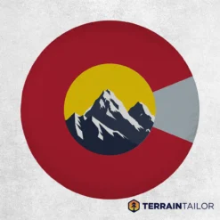 Colorado Flag Rocky Mountain Spare Tire Cover