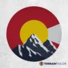 Colorado Flag Rocky Mountain Spare Tire Cover