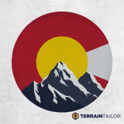 Colorado Flag Rocky Mountain Spare Tire Cover