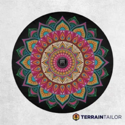 Colorful Mandala Tire Cover – Vibrant Boho Pattern