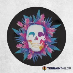 Colorful Skull Floral Spare Tire Cover