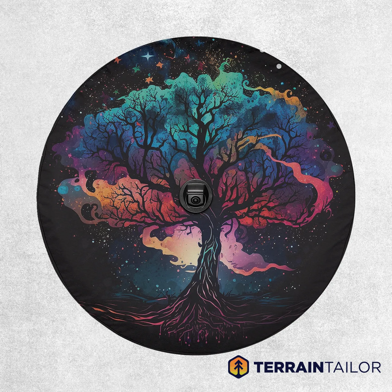 Colorful Tree of Life Spare Tire Cover