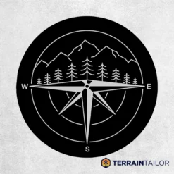 Compass & Mountain Line Spare Tire Cover