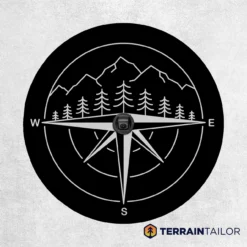 Compass & Mountain Line Spare Tire Cover