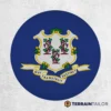 Connecticut State Flag Spare Tire Cover