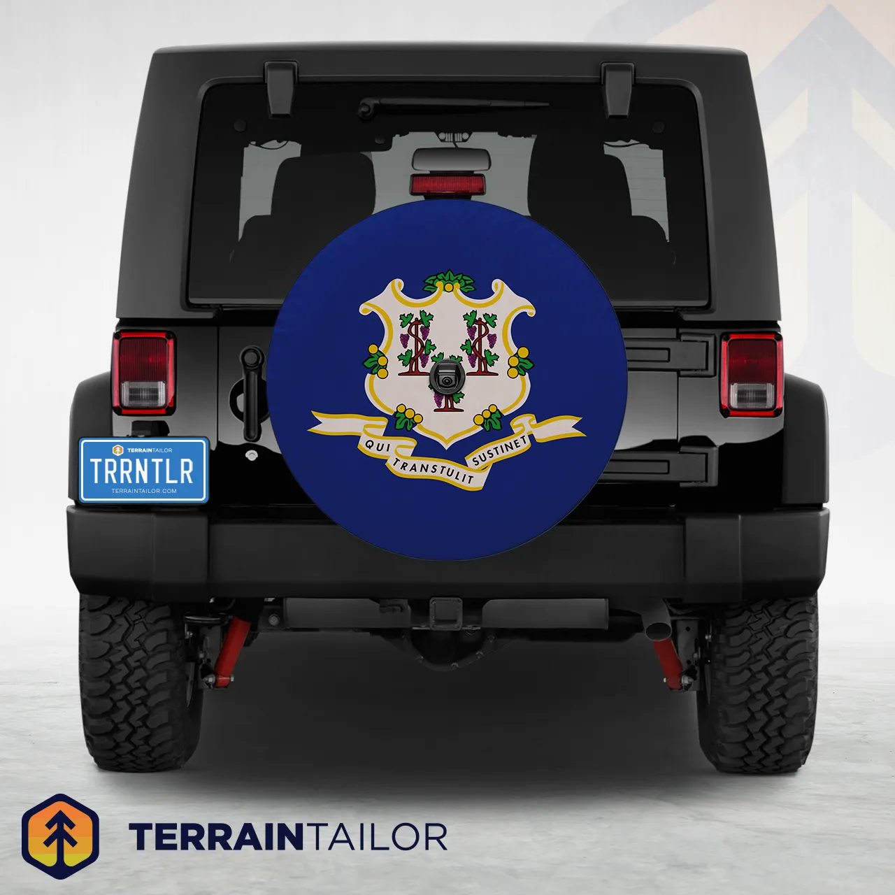 Connecticut State Flag Spare Tire Cover