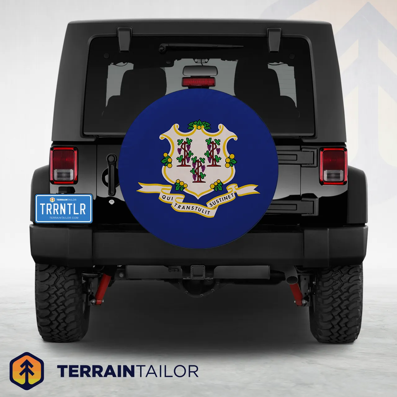 Connecticut State Flag Spare Tire Cover