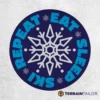 Eat Sleep Ski Repeat Spare Tire Cover