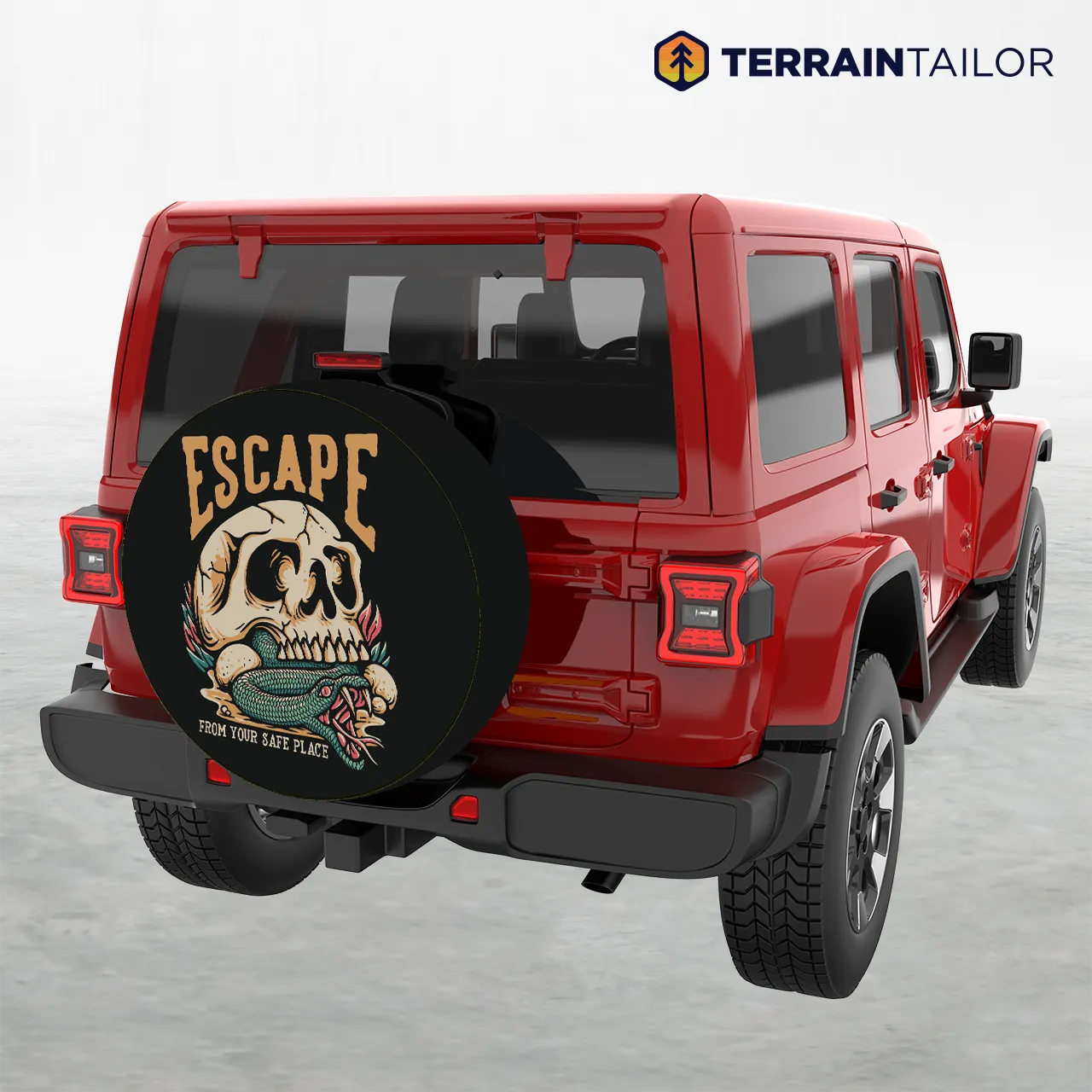 Escape From Your Safe Place Spare Tire Cover