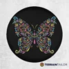 Floral Butterfly Spare Tire Cover