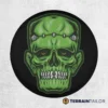 Frankenstein Skull Tire Cover – Classic Monster Design