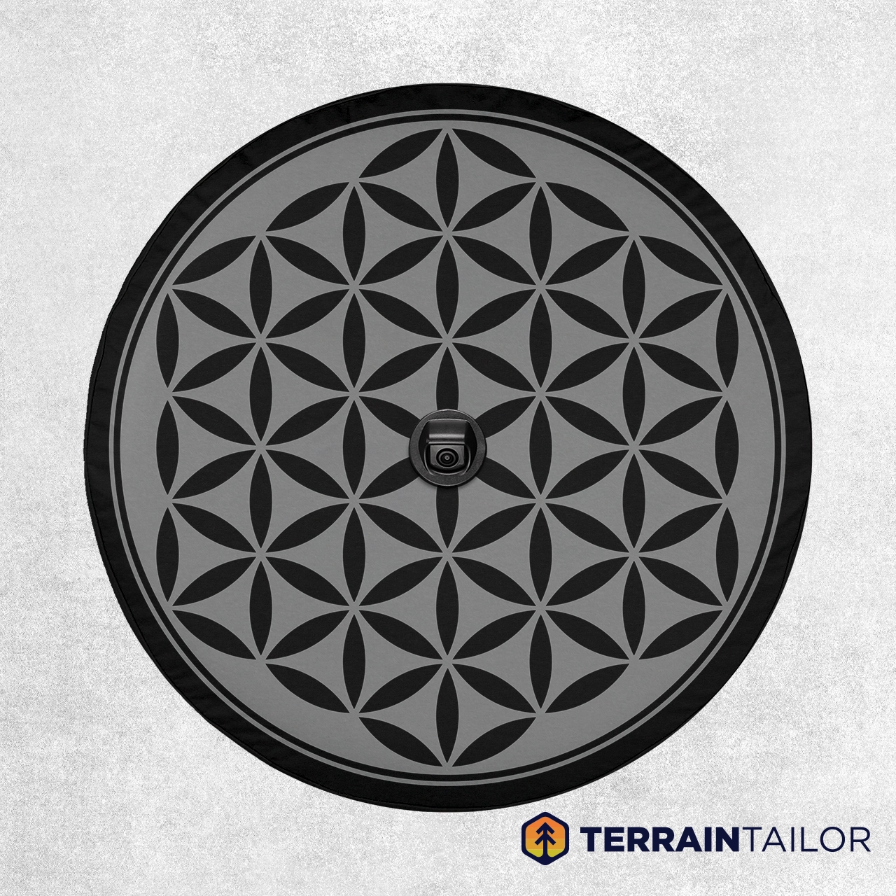 Geometric Flower of Life Spare Tire Cover