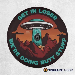 Get In Loser - UFO Adventure Spare Tire Cover