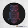 Gradient Owl Spare Tire Cover
