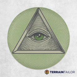 Eye of Providence – Guilloché Green Spare Tire Cover