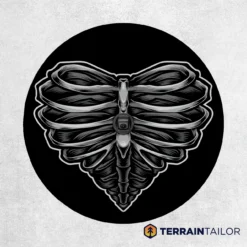 Skeleton Heart Halloween Spare Tire Cover