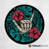 Hibiscus Shaka Spare Tire Cover