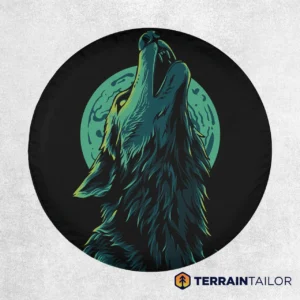 Howling Wolf Moon - Spare Tire Cover