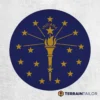 Indiana State Flag Spare Tire Cover