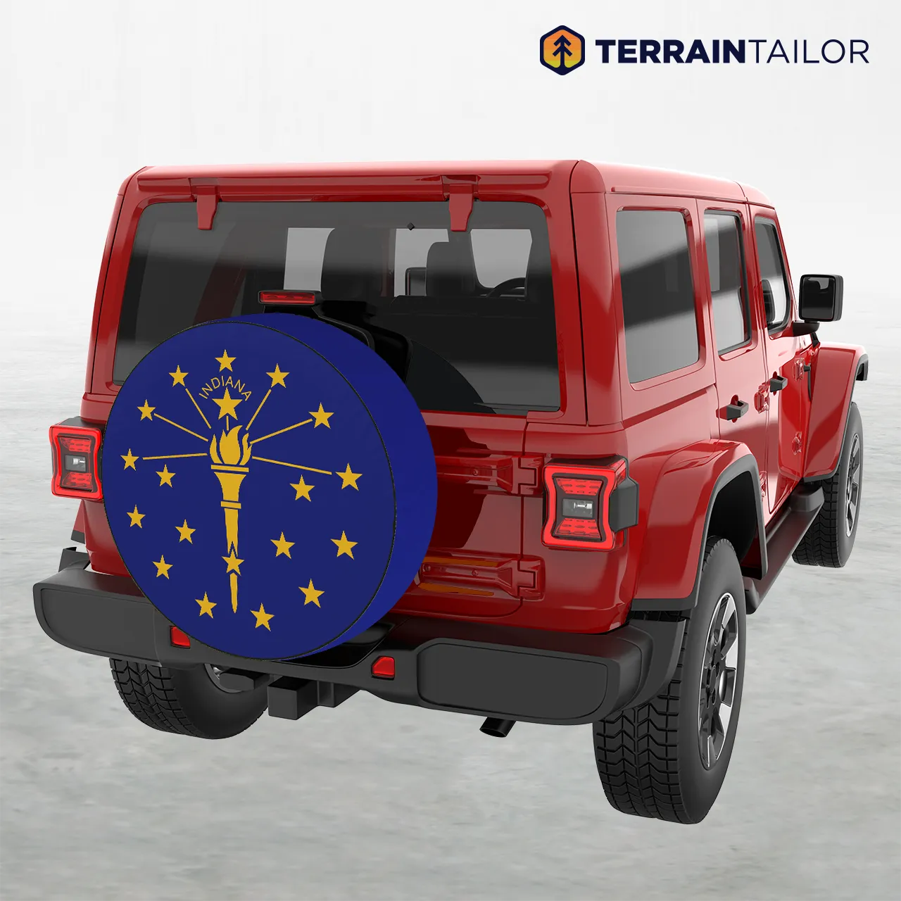 Indiana State Flag Spare Tire Cover