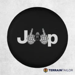 Jeep Skeleton Hands Spare Tire Cover