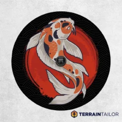 Koi Fish Spare Tire Cover – Red Sun Design