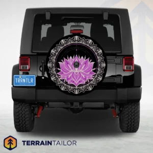 Lotus Mandala – Spare Tire Cover