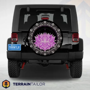 Lotus Mandala – Spare Tire Cover