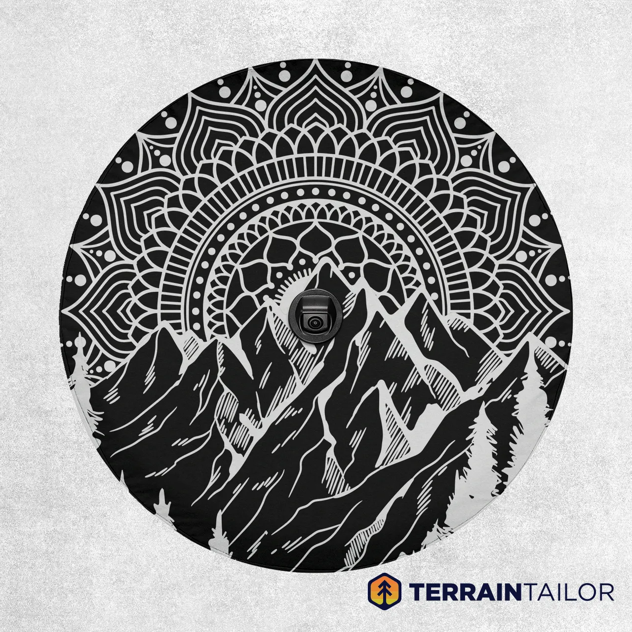 Mandala Mountain Tire Cover