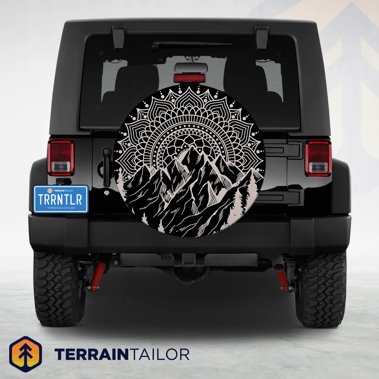 Mandala Mountain Tire Cover