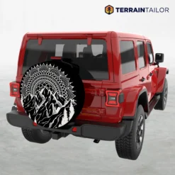Mandala Mountain Tire Cover