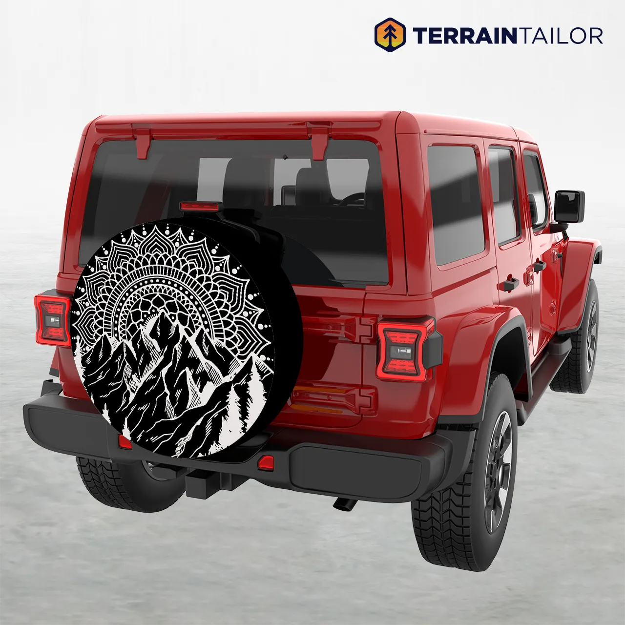 Mandala Mountain Tire Cover