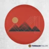 Minimalist Geometric Mountains Spare Tire Cover