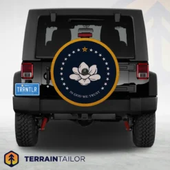 Mississippi State Flag Spare Tire Cover