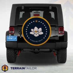 Mississippi State Flag Spare Tire Cover