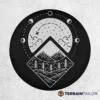 Modern Celestial Mountains Spare Tire Cover